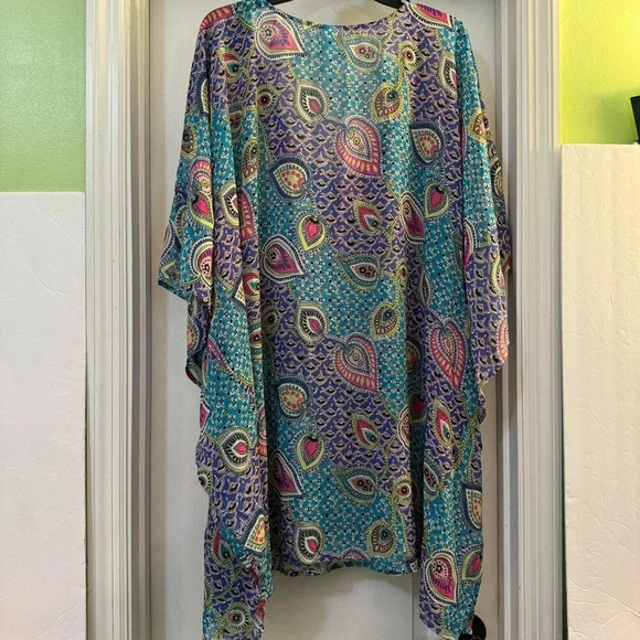 Kim Rogers Short Sleeve Blouse Size S/M - Picture 4 of 7